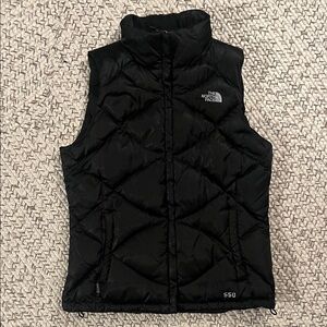 The North Face Women's Black Quilted feathered Vest 550